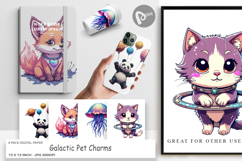 Digital Paper Galactic Pet Charms Product Image 1