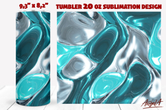 Iridescent liquid texture, abstract tumbler sublimation PNG Product Image 1