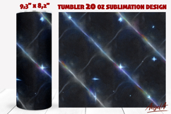Abstract sparkle tumbler wrap sublimation, dark iridescent Product Image 1