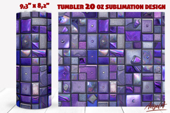 Geometric sparkle purple tumbler wrap sublimation design Product Image 1