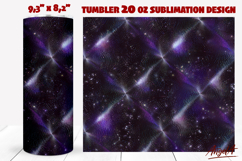 Iridescent 3D dark purple tumbler sublimation, sparkle Product Image 1