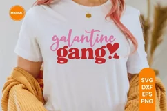 Galantine gang, girl's valentine svg quote Product Image 1