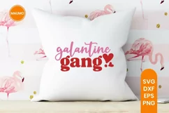 Galantine gang, girl's valentine svg quote Product Image 4