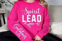 Spirit Lead Me Sleeve SVG, Christian SVG Design Product Image 3
