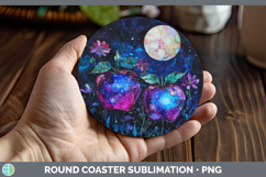 GorgeousGalaxy Round Coaster design.
