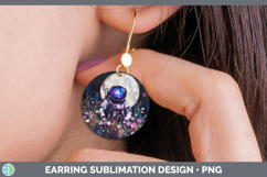 GorgeousGalaxy Round Earrings design.