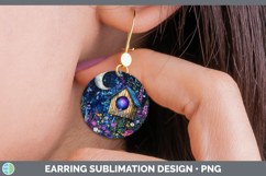 GorgeousGalaxy Round Earrings design.