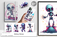 Digital Paper Galaxy Skeletons Product Image 1