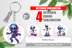 Keychain Galaxy Skeletons Product Image 1