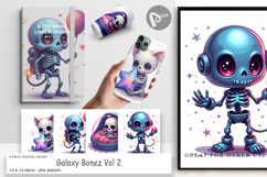 Digital Paper Galaxy Skeletons Product Image 1