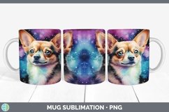 GorgeousWatercolor Chihuahuas Mug Wrap design.