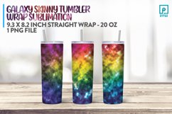 Galaxy Skinny Tumbler Wrap Sublimation 3 Product Image 1