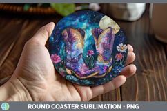 GorgeousGalaxy Round Coaster design.