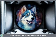 GorgeousGalaxy Dog Car Coaster design.