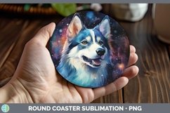 GorgeousGalaxy Dog Round Coaster design.