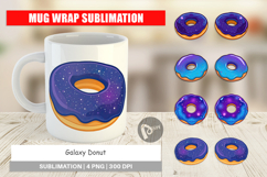 Mug Wrap Galaxy Donut Product Image 1