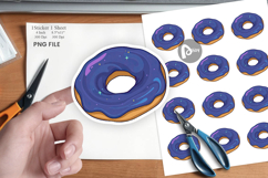 Galaxy Donut Sticker Product Image 1