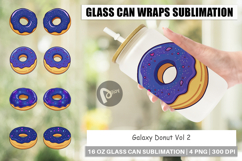 Glass Can Galaxy Donut Product Image 1