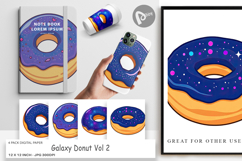Digital Paper Galaxy Donut Product Image 1