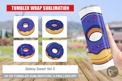 Tumbler Galaxy Donut Product Image 1
