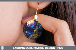 GorgeousGalaxy Round Earrings design.