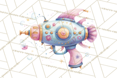 Space Clipart, Astronaut Alien Nursery Art PNG Product Image 5