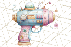 Space Clipart, Astronaut Alien Nursery Art PNG Product Image 5