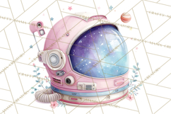 Space Clipart, Astronaut Alien Nursery Art PNG Product Image 3