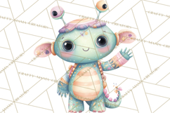 Space Clipart, Astronaut Alien Nursery Art PNG Product Image 3