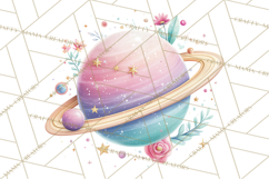 Space Clipart, Astronaut Alien Nursery Art PNG Product Image 4