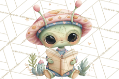 Space Clipart, Astronaut Alien Nursery Art PNG Product Image 2