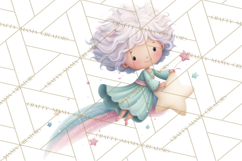 Space Clipart, Astronaut Alien Nursery Art PNG Product Image 3