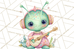 Space Clipart, Astronaut Alien Nursery Art PNG Product Image 5