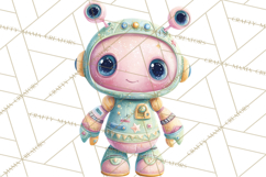 Space Clipart, Astronaut Alien Nursery Art PNG Product Image 2