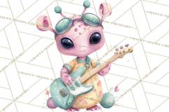 Space Clipart, Astronaut Alien Nursery Art PNG Product Image 3