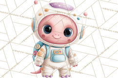 Space Clipart, Astronaut Alien Nursery Art PNG Product Image 4
