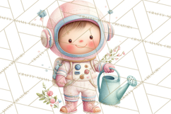 Space Clipart, Astronaut Alien Nursery Art PNG Product Image 4