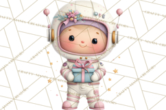 Space Clipart, Astronaut Alien Nursery Art PNG Product Image 2