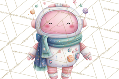 Space Clipart, Astronaut Alien Nursery Art PNG Product Image 3