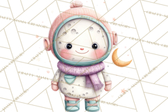 Space Clipart, Astronaut Alien Nursery Art PNG Product Image 4