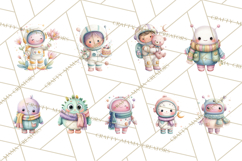 Space Clipart, Astronaut Alien Nursery Art PNG Product Image 7