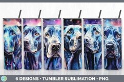 Bundle of six Watercolor Great Danes Tumbler designs.