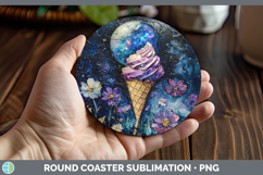 GorgeousGalaxy Round Coaster design.