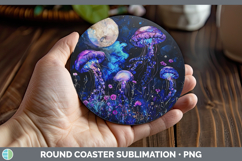 GorgeousGalaxy Round Coaster design.
