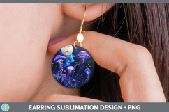 GorgeousGalaxy Round Earrings design.