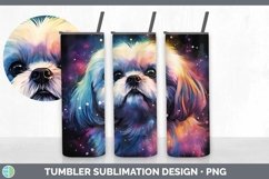 Bundle of six Watercolor Lhasa Apsos Tumbler designs.