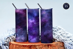 Galaxy Nebula Deep Purple Blue Cosmic Digital Paper Product Image 3