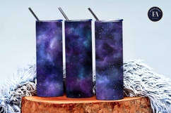 Deep Purple Blue Galaxy Nebula Texture Art Digital Paper Product Image 3