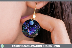 GorgeousGalaxy Round Earrings design.