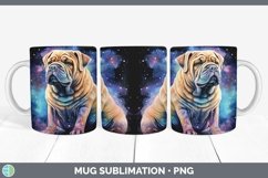 GorgeousWatercolor Shar Peis Mug Wrap design.